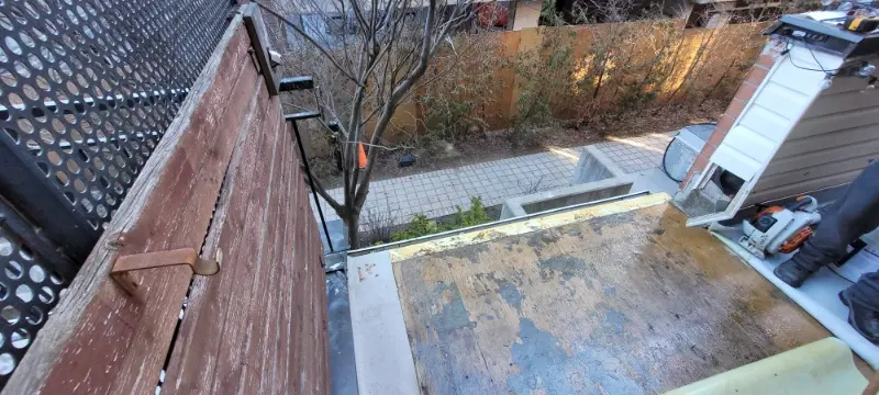 Service roof and repair work done at 80 Joe Shuster by Triumph Group of Companies