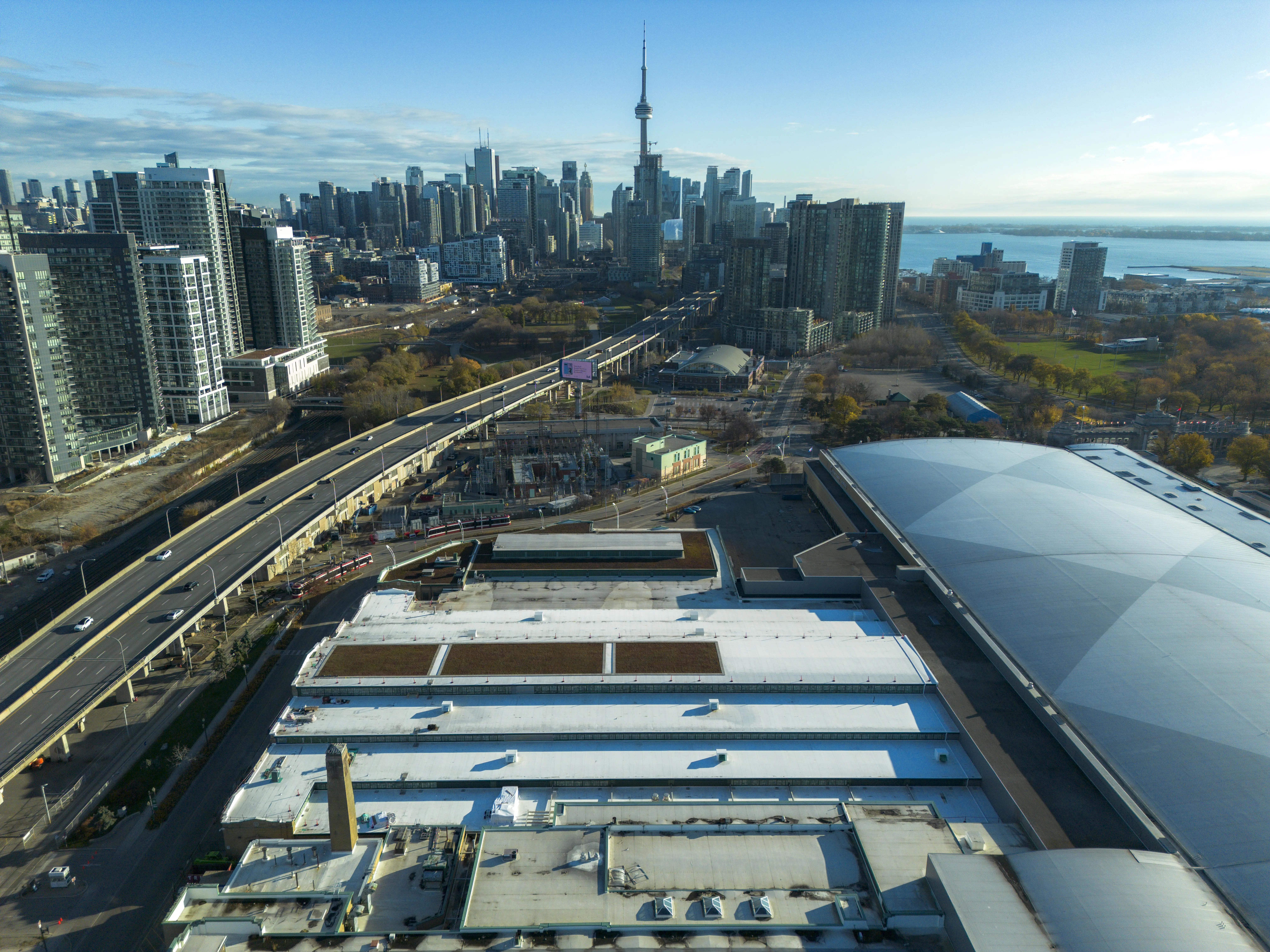 Roof replacement, sheet metal works, sing ply roof system industry building project by Triumph Group of Companies