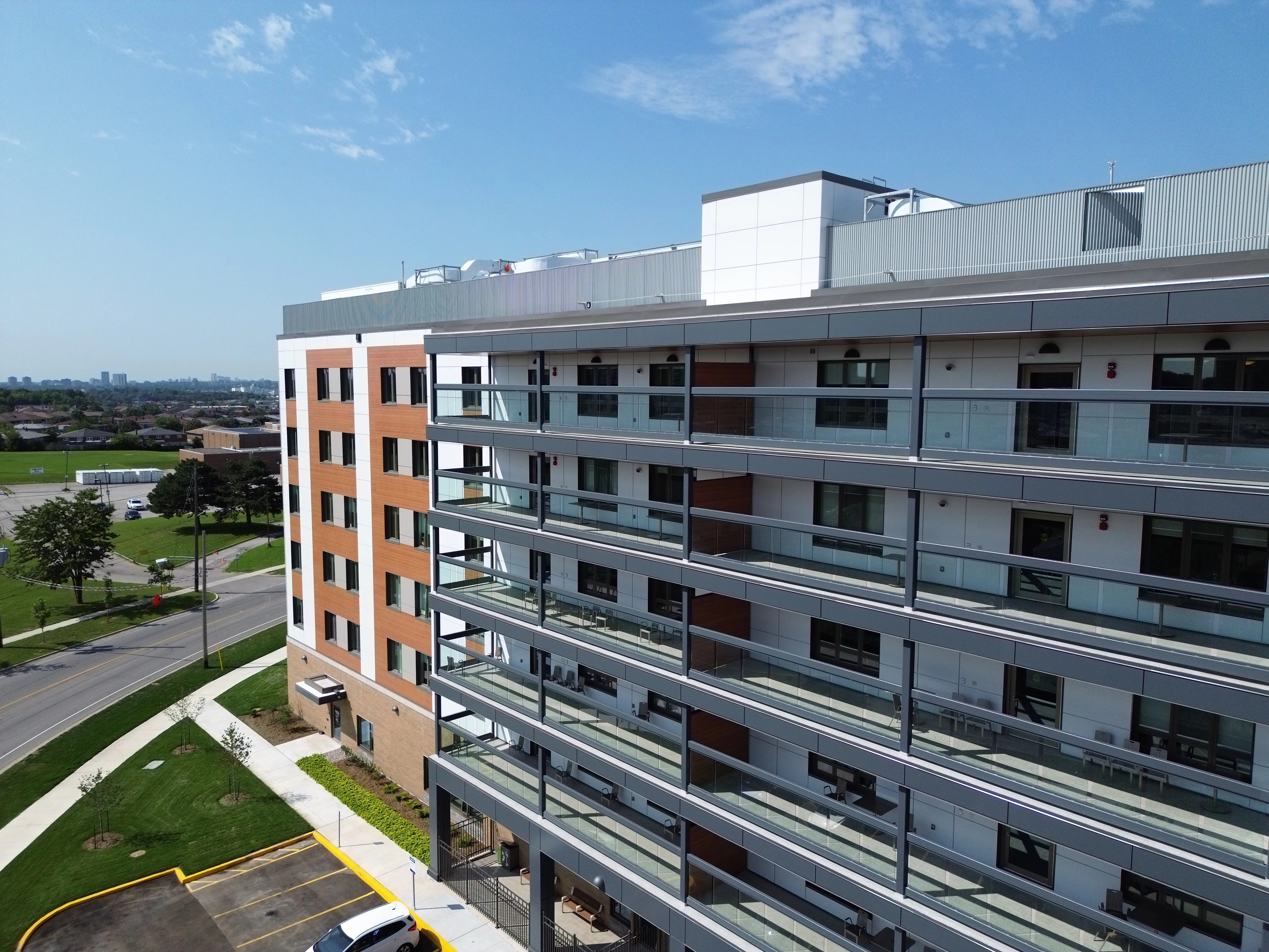 Cladding project with ACM Panels done at Humber LTC by Triumph Group of Companies