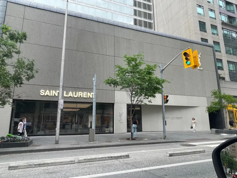 Yves Saint Laurent (YSL) - Toronto​ Cladding project done by Triumph Group of Companies